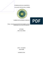 Informe de Capacidad de Retencion Hidrica y Contenido de La Extructura Del Suelo