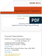 (Lecture 1) NAOE2214 CLASS 1 Introduction To Programming (Partial)