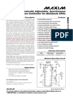 Dynamically Adjustable, Synchronous Step-Down Controller For Notebook Cpus