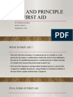 Aim and Principle of First Aid