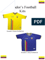 Ecuador's Football Kits