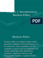 Chapter 1-Introduction To Business Ethics