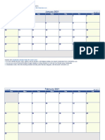 January 2021: Calendar Is Printable and Fully Editable