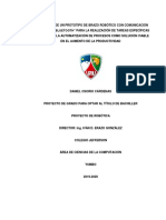 Desarrollo de Un Prototipo de Brazo Robótico - Daniel Osorio C - VersiónFinal - PG PDF