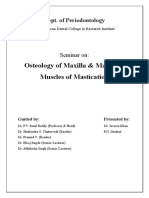 Osteology of Maxilla & Mandible Muscles of Mastication