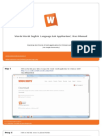 Words Worth English Language Lab Application User Manual