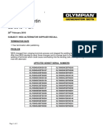 Olympian Service Bulletin: SB 0046 - PCA