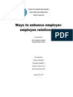 Ways To Enhance Employer-Employee Relationship