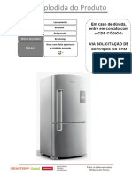 REFRIGERADOR DOMEST 2PORTAS 573L 220V PL Código BRE80AKBNA