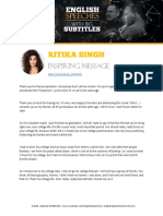 Transcript - Ritika Singh