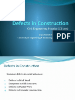 Construction - Defects - PPTX.PPTX Filename UTF-8''6. Construction Defects