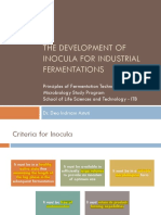 Inoculum Development For Industrial Fermentation PDF