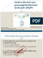 Presentation Orientation Devant Une Hypergammaglobulinemie Polyclonale - 1 Cas Clinique - Avec Stat PDF