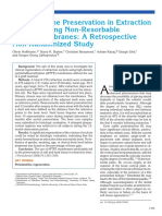 Alveolar Bone Preservation in Extraction Sockets Using Non-Resorbable dPTFE Membranes: A Retrospective Non-Randomized Study