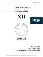 XII - Geography Study Material - I D Soni PDF