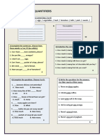 Revision Test Quantifiers Grammar Drills Tests - 97895