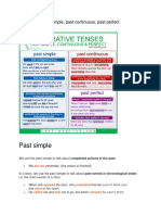 1 Past Simple - Past Continuous - Past Perfect