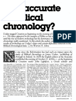 (JOHNS Warren H.) How Accurate Is Biblical Chronology (Ministry, 1984-03)