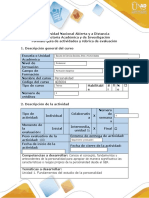 Guía de Actividades y Rúbrica de Evaluación - Fase 1 - Fundamentos Del Estudio de La Personalidad