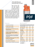 GSP600 Sub-Prime® Electric Submersible Dewatering Pumps: Features Specifications