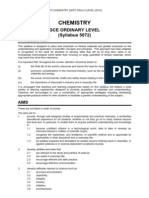 Cambridge O Level Chemistry Syllabus 2010