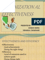 Organizational Effectiveness 1