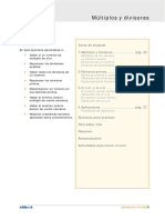 Múltiplos y Divisores: Objetivos