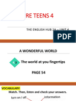 Pre Teens 4: The English Hub 2A - Unit 4