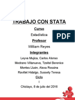 Trabajo de Stata - Estadistica