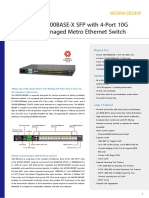 24-Port 100/1000BASE-X SFP With 4-Port 10G SFP+ L2/L4 Managed Metro Ethernet Switch