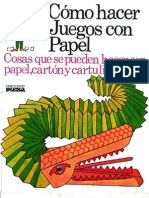 Como Hacer Juguetes Con Papel