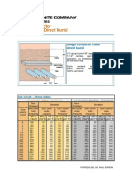 Single Conductor Underground Direct Burial: Ampacity Tables