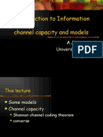 Introduction To Information Theory Channel Capacity and Models