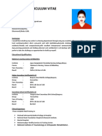 Curriculum Vitae: Educational Qualification