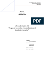 Inf - Téc - Proyecto Instalación de Agua Potable en Vivienda Unifamiliar - Rev.00