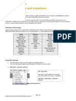 Slide Animations and Transitions: Microsoft Powerpoint 2003