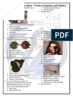 Ophtha Quiz - Tests in Squint and Optics PDF