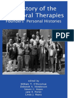 A History of The Behavioral Therapies (O'Donohue Et Al., 2018)