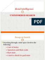 Artificial Intelligence: Uninformed Search