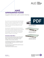 Alcatel-Lucent Omniswitch 6350: Gigabit Ethernet Lan Switch Family