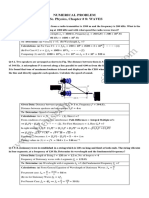 NUMERICAL PROBLEM Chapter 8