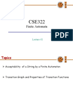 Acceptability of String & Transition Graph