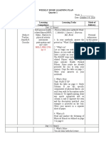 Weekly Home Learning Plan Quarter 1: Melc-Peh12Fh-Ig-i-6