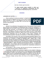 Petitioners vs. vs. Respondents: First Division