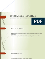 Istorie, Cls. V - Izvoare Istorice