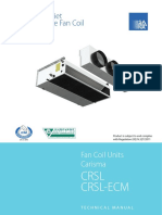 The Ultra Quiet High Pressure Fan Coil: CRSL Crsl-Ecm