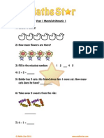 Year 1 Mental Aritmetic 1