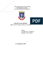 Analisis de La Violencia de Genero en Venezuela