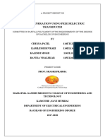 Power Generation Using Peizoelectric Transducer