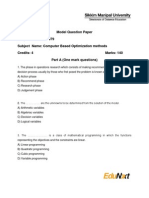 Computer Based Optimization Methods MC0079